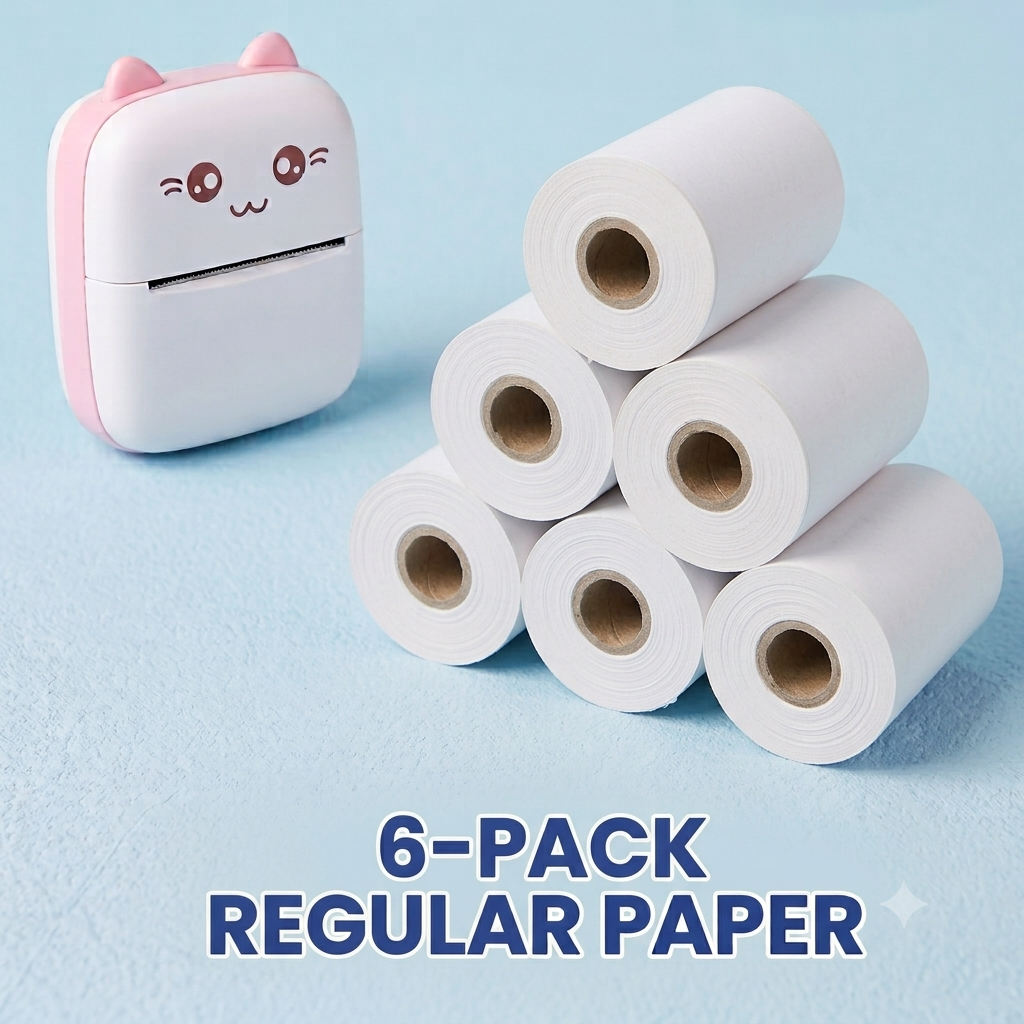 NEKOPrint™ Thermal Paper and Sticker Refills (Multi-Pack)