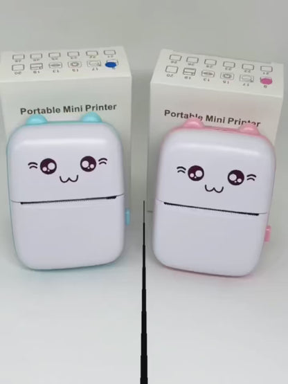 NEKOPrint™ Mini Thermal Printer – Inkless Bluetooth Printer for Stickers & Photos